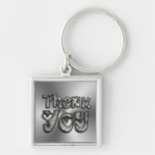 Hartelijk dank voor grappige typografie sleutelhanger (Voorkant)