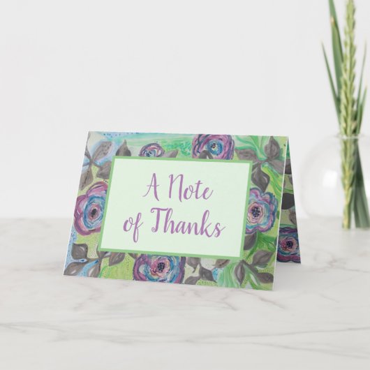 Hartelijk dank voor het aangepaste landingsbericht bedankkaart (Voorkant)