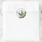 Hartelijk dank voor het aangepaste logo voor honin ronde sticker (Tas)