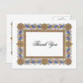 Hartelijk dank voor het  Art-Briefkaart van elegan Briefkaart (Voorkant / Achterkant)