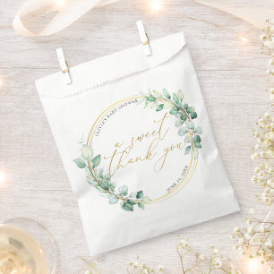 Hartelijk dank voor het Baby shower Eucalyptus Gre Bedankzakje