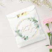 Hartelijk dank voor het Baby shower Eucalyptus Gre Bedankzakje (Gezegeld)