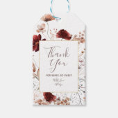 Hartelijk dank voor het Baby shower in het najaar  Cadeaulabel (Voorkant)