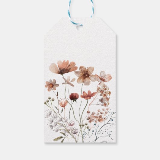 Hartelijk dank voor het Baby shower in het najaar  Cadeaulabel (Achterkant)