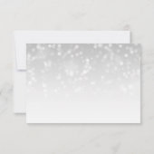 Hartelijk dank voor het Baby shower Silver Bokeh S Bedankkaart (Achterkant)