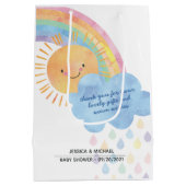 Hartelijk dank voor het Baby shower van de Sunshin Medium Cadeauzakje (Achterkant)