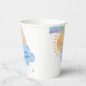 Hartelijk dank voor het Baby shower van de zonnere Papieren Bekers (Rechts)