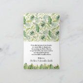 Hartelijk dank voor het Baby shower van één Safari Bedankkaart (Binnen)