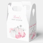 Hartelijk dank voor het Baby shower van Floral Pum Bedankdoosjes (Geopend)
