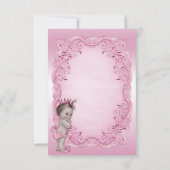 Hartelijk dank voor het  Baby shower van Princess Bedankkaart (Achterkant)