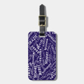 Hartelijk dank voor het Bagagelabel voor meertalig (Voorkant verticaal)