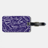 Hartelijk dank voor het Bagagelabel voor meertalig (Achterkant horizontaal)