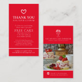 Hartelijk dank voor het baken van gratis foto's vo visitekaartje (Voorkant / Achterkant)