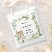 Hartelijk dank voor het Beer Greenery Baby shower Bedankzakje (Geknipt)