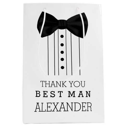 Hartelijk dank voor het beste Stropdas van Black B Medium Cadeauzakje (Voorkant)