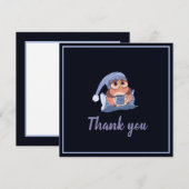 Hartelijk dank voor het blauw-Baby-Pet (Voorkant / Achterkant)