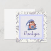 Hartelijk dank voor het blauw grijs Pet (Voorkant / Achterkant)