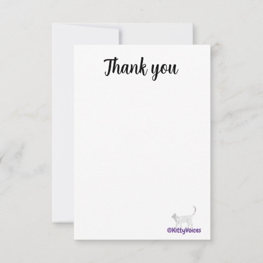 Hartelijk dank voor het blauw zilveren diamanthart bedankkaart (Achterkant)