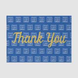 Hartelijk dank voor het Blauwboek Uw Logo in dit t Tissuepapier