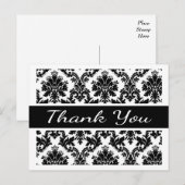 Hartelijk dank voor het Briefkaart van Floral (Voorkant / Achterkant)