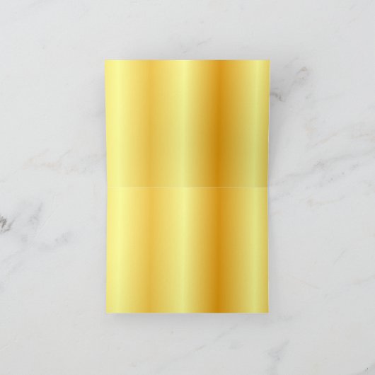 Hartelijk dank voor het Calligrafiescript Gold loo Bedankkaart (Binnen)