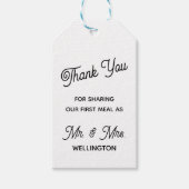 Hartelijk dank voor het delen van ons eerste huwel cadeaulabel (Voorkant)