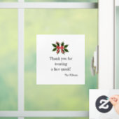 Hartelijk dank voor het dragen van een gezichtsmas raamsticker (Huis)