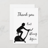 Hartelijk dank voor het eten van fietsen in de kla bedankkaart (Voorkant / Achterkant)