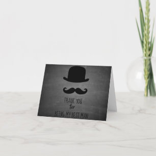 Hartelijk dank voor het feit dat je mijn beste man bedankkaart