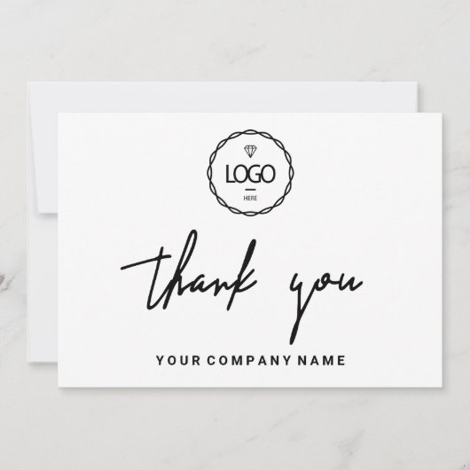 Hartelijk dank voor het feit dat u het Logo-minima Kaart (Voorkant)