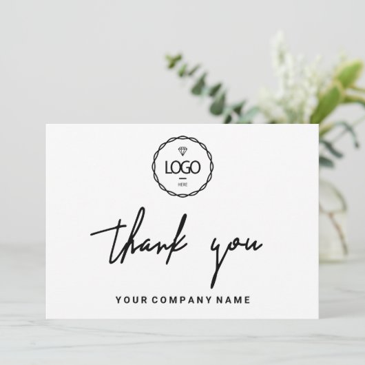 Hartelijk dank voor het feit dat u het Logo-minima Kaart (Staand voorkant)