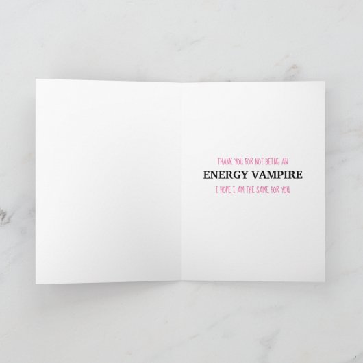 Hartelijk dank voor het feit dat u mijn NOT NEEDY- Kaart (Binnen)