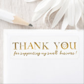 Hartelijk dank voor het goudkleurige etiket van de (Insitu)