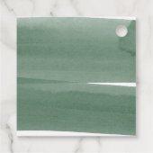 Hartelijk dank voor het groene lint bedankjes labels (Achterkant)