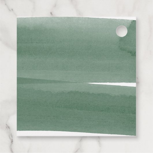 Hartelijk dank voor het groene lint bedankjes labels (Achterkant)