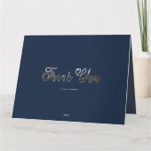 Hartelijk dank voor het handschrift Silver Handwri Bedankkaart (Achterkant)