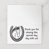 Hartelijk dank voor het Hoefijzer van de Black Hor Plaatskaartje (Buitenkant ongevouwen)