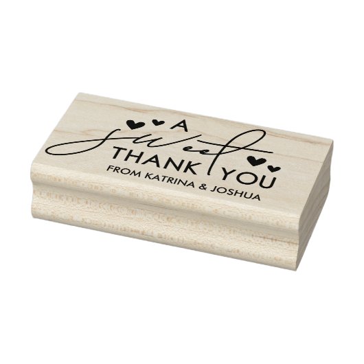 Hartelijk dank voor het huwelijk rubberstempel (Stempel)