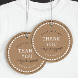 Hartelijk dank voor het klassieke liefdespatroon:  bedankjes labels