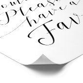 Hartelijk dank voor het komende huwelijksgunstteke poster (Hoek)