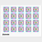 Hartelijk dank voor het kopen van aangepaste hostg vierkante sticker (Vel)