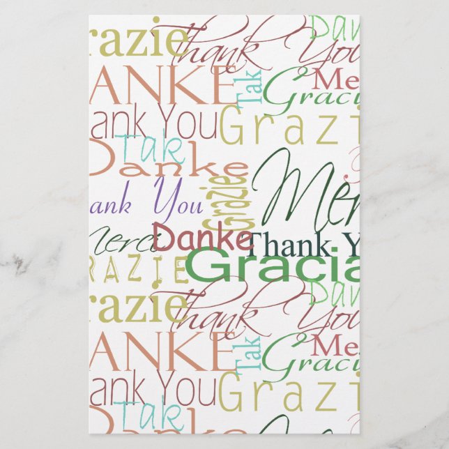 Hartelijk dank voor het kunststofpapier (Voorkant)