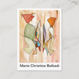 Hartelijk dank voor het kunstzinnige kleurrijke Ab Visitekaartje