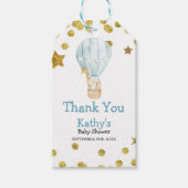 Hartelijk dank voor het Label  Hot Air Balloon Ani Cadeaulabel (Voorkant)