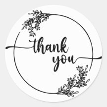 Hartelijk dank voor het label klassieke sticker