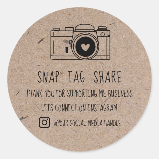 Hartelijk dank voor het Label Share Social Media K (Voorkant)