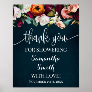 Hartelijk dank voor het logo van de Bride Wine Nav Poster