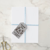 Hartelijk dank voor het logo van wijndruiven cadeaulabel (Met Touw)