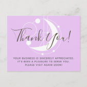 Hartelijk dank voor het Metafyssische Maan-minimal Briefkaart (Voorkant)