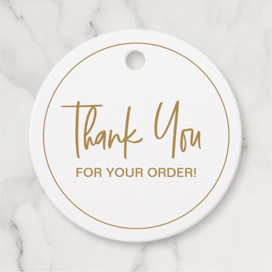 Hartelijk dank voor het moderne script van uw best bedankjes labels (Voorkant)